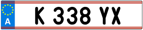 Trailer License Plate